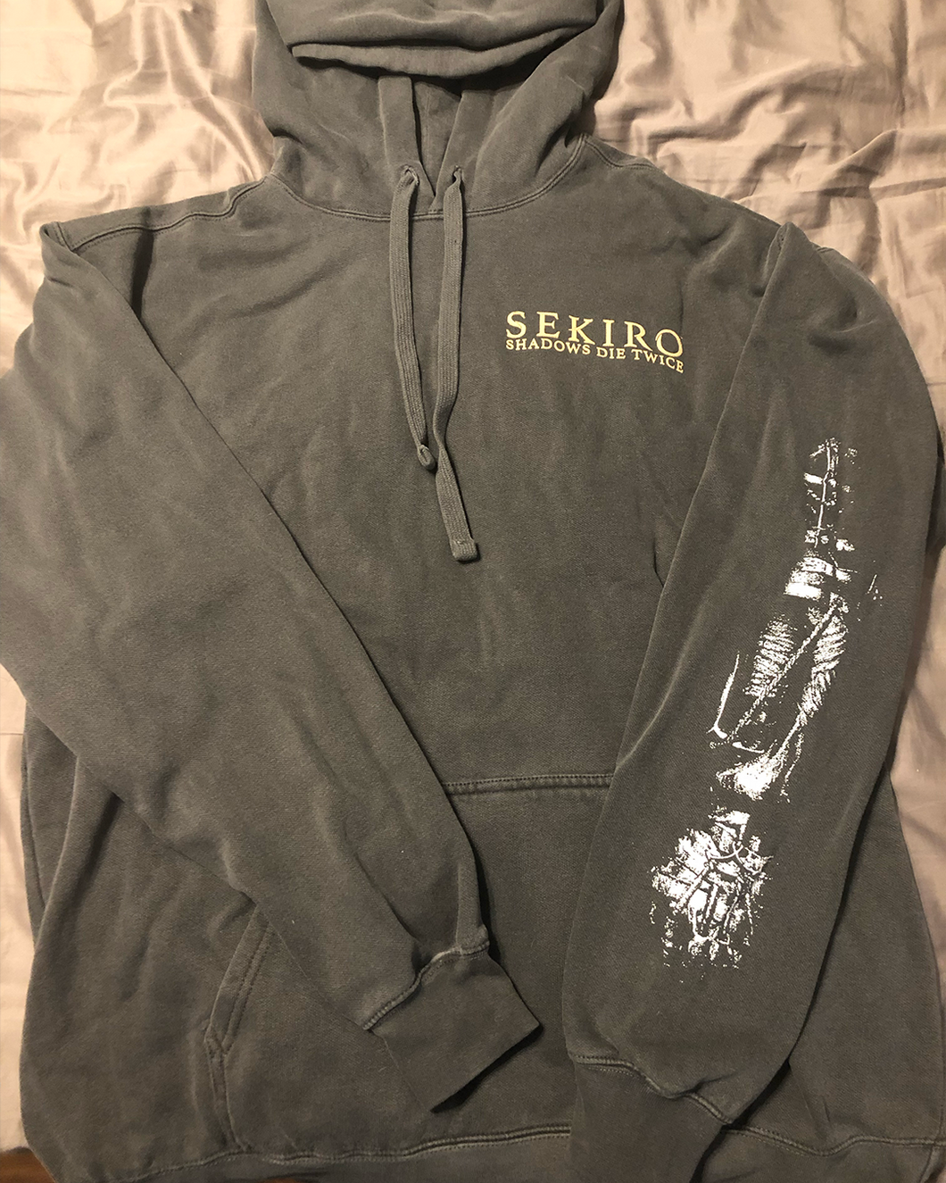 GREY SEKIRO COMFORT COLORS HOODIE